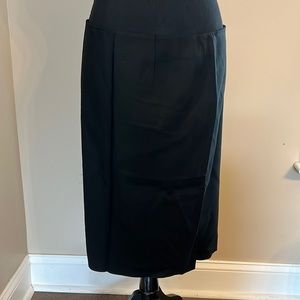 Emporio Armani black zip pencil skirt size 12